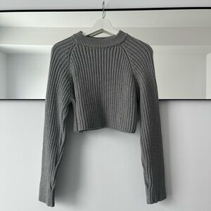 Zara cropped knit sweater